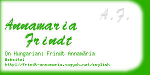 annamaria frindt business card
