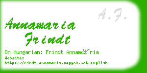 annamaria frindt business card